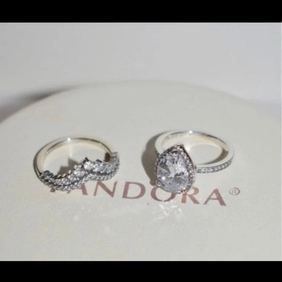 Two New beautiful Pandora Rings, Size 6,7, & 8 - Picture 4 of 7
